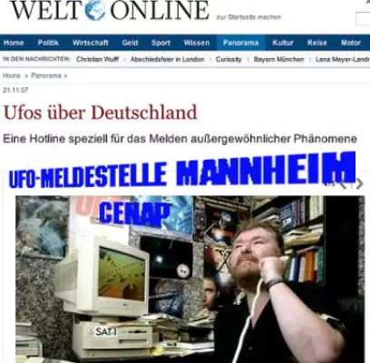 Bild: Krude UFO-Geschichten in der Welt – die deutschen Medien setzten auf die Karte ´Zurückhaltung´