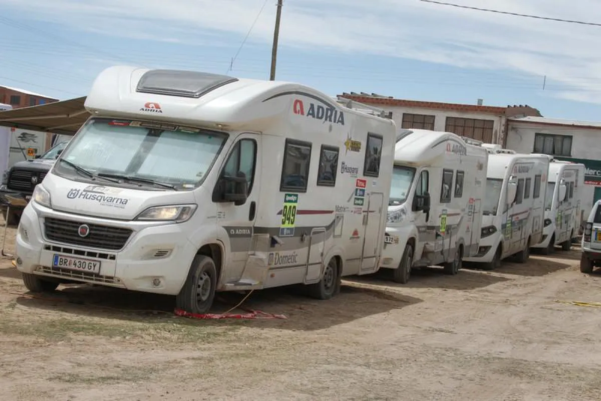 Adria Matrix im Rallye-Einsatz auf der Dakar 2016. Foto: Adria Mobil.