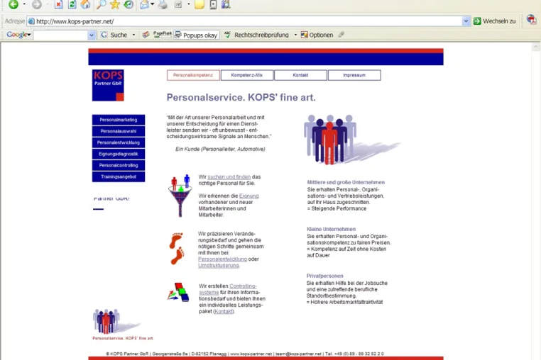 Bild: Facelift: Neuer Internet-Auftritt der Personalberatung KOPS Partner GbR