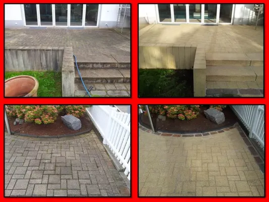 Bild: Frühjahrsputz rund ums Haus mit spezial Maschinen