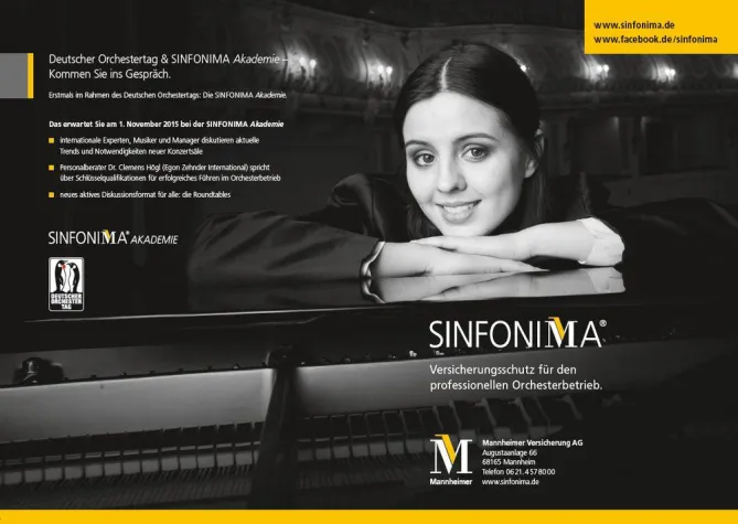 Bild: Erstmals 'SINFONIMA Akademie' im Rahmen des Deutschen Orchestertags