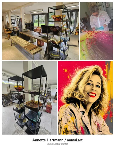 Bild: Annette Hartmann / anmai.art bringt expressive abstrakte Energie an die SWISSARTEXPO 2026
