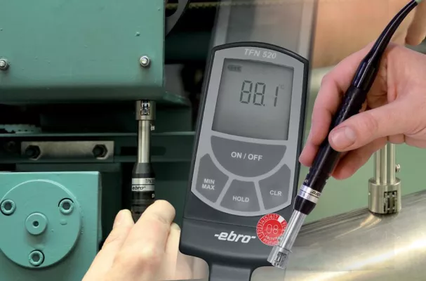 Bild: Oberflächentemperaturmessung.