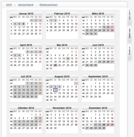Bild: Nützliche Informationen zur Ferienplanung nun auch auf der Homepage