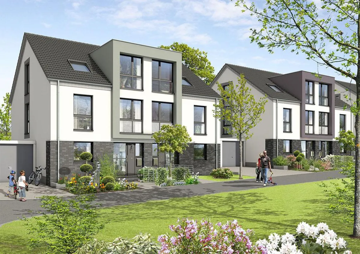 Perspektive einer Dornieden-Doppelhaushälfte