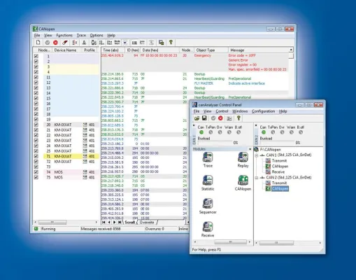Neue CANopen-Erweiterung für canAnalyser von IXXAT Bild: Neue CANopen-Erweiterung für canAnalyser von IXXAT