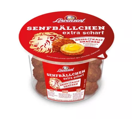Bild: Löwenstark und bayerisch lecker: Houdek und Original Löwensenf präsentieren den perfekten Snack für unterwegs