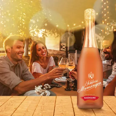 Bild: Prickelnder Genuss ohne Alkohol: Badischer Winzerkeller erweitert Schloss Munzingen Young Line um neuen Rosé