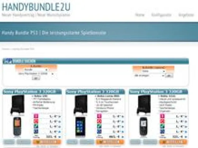 HANDYBUNDLE2U - Das neue Portal für Handy Bundles Bild: HANDYBUNDLE2U - Das neue Portal für Handy Bundles