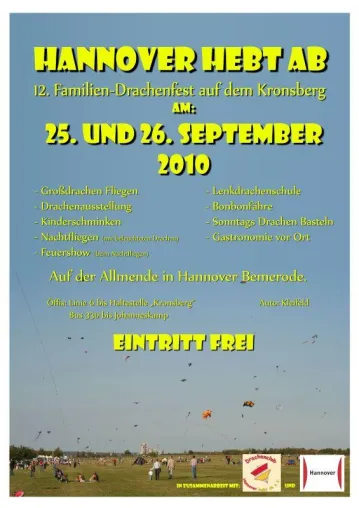 Bild: 12. Familienfrachenfest auf Hannovers Kronsberg.