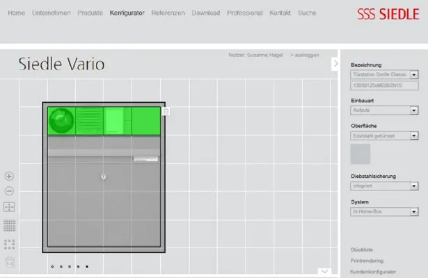 Der interaktive Siedle Experte mit Highspeed-Reißbrett aus der Cloud Bild: Der interaktive Siedle Experte mit Highspeed-Reißbrett aus der Cloud