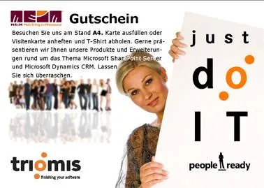 Bild: CRM Vision Group präsentiert sich auf der MEiM in Dortmund und verlost Freikarten