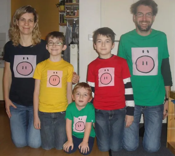 Das Quadratschwein ist los ... Bild: Das Quadratschwein ist los ...