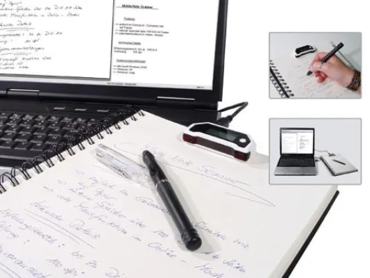 Bild: Digitaler Notizblock mit Schriftenerkennung (OCR)