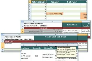 Bild: Kostenlos zum Download: Content-Planer Vorlage als Excel-Datei