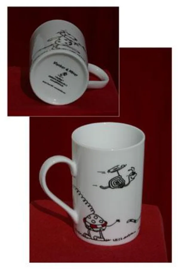 der Fröhlichmacher beim Kaffeetrinken \