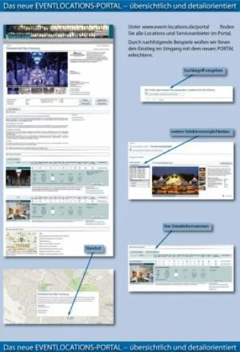 Suchmaschine für Eventlocations: Neues Portal vom Handbuch EVENTLOCATIONS ab sofort online Bild: Suchmaschine für Eventlocations: Neues Portal vom Handbuch EVENTLOCATIONS ab sofort online