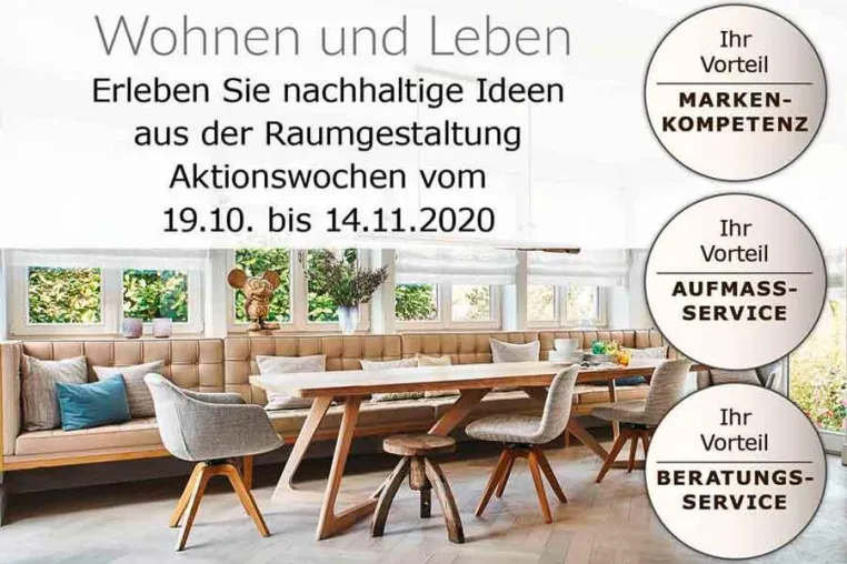 Nachhaltige Ideen aus der Raumgestaltung — Aktionswochen vom 19.10. - 14.11.2020 Bild: Nachhaltige Ideen aus der Raumgestaltung — Aktionswochen vom 19.10. - 14.11.2020