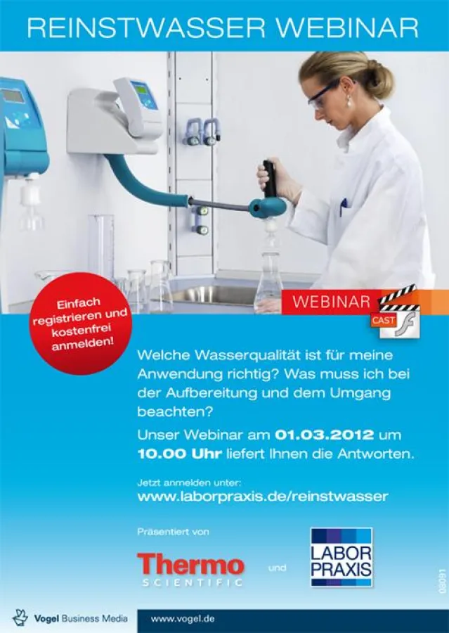 Einladung Wasser Webinar