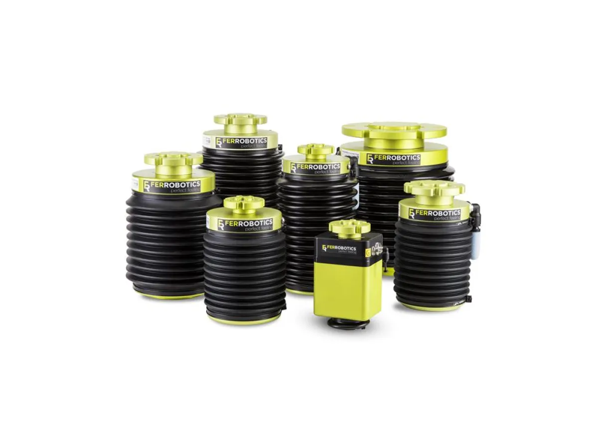 Die Basis des FeRobotics Erfolges: der Active Contact Flange ACF stattet Roboter mit Gefühl aus