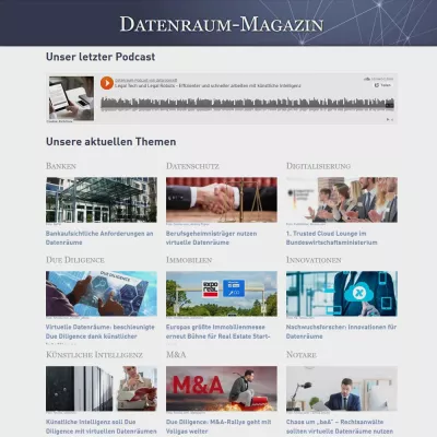 Bild: Neu & magazinig: Alle Infos zu Datenräumen