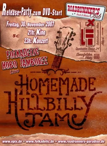 Bild: DVD-Releaseparty HOMEMADE HILLBILLY JAM am 30.11. in Berlin