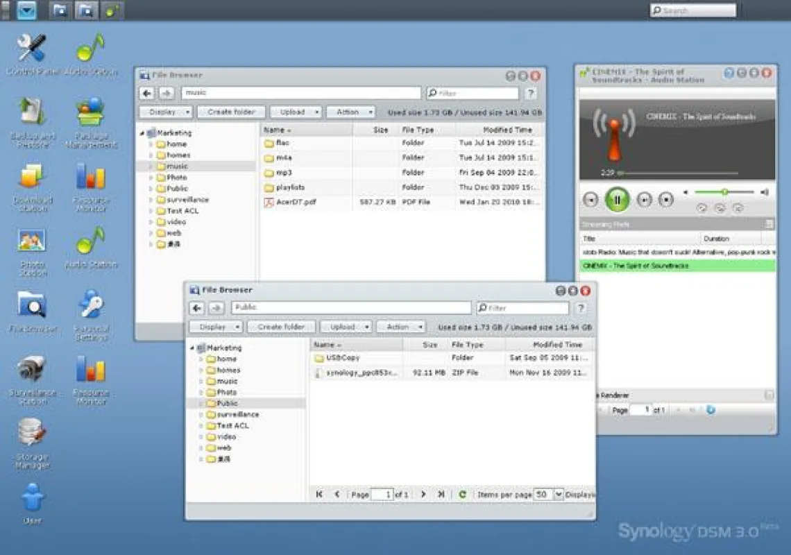 Benutzerfreundlich präsentiert sich das neue Betriebssystem DSM 3.0 von Synology