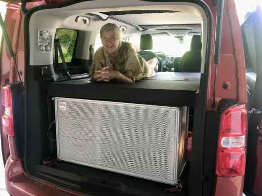 Bild: Die leichteste Camperbox für das Alltagsauto überhaupt: Entwickelt von einem 74-jährigen.