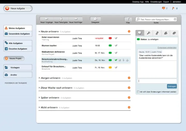 Bild: Einfaches Projektmanagement mit intelligenten To-do Listen