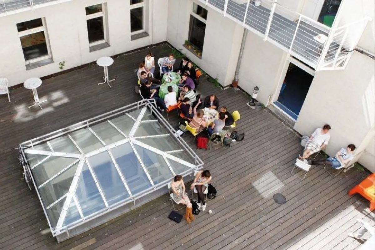 Innenhof der BITS am Potsdamer Platz