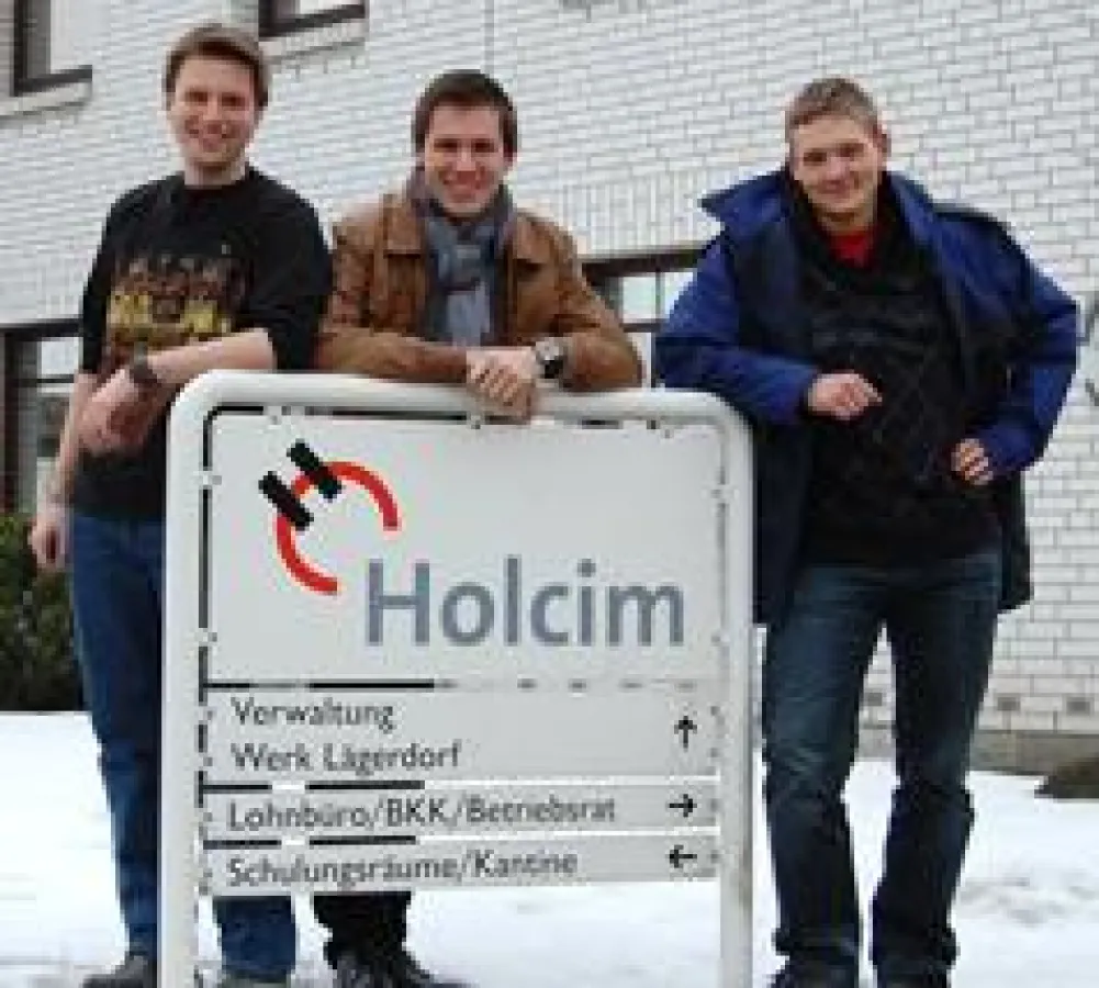 (v.l.n.r.): Daniel Thorge Schnell, Jelle Jan Greifenberg und Kevin Botzian tauschen für vier Wochen ihre Berufsschule gegen ein Lycée in der Normandie