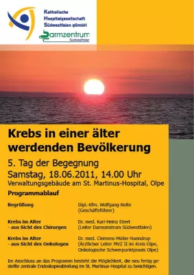 Bild: 5. Tag der Begegnung steht im Zeichen von Krebs in einer älter werdenden Gesellschaft