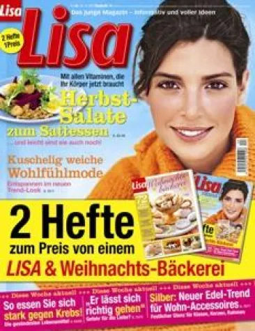 Bild: LISA mit Heft im Heft „Weihnachts-Bäckerei“