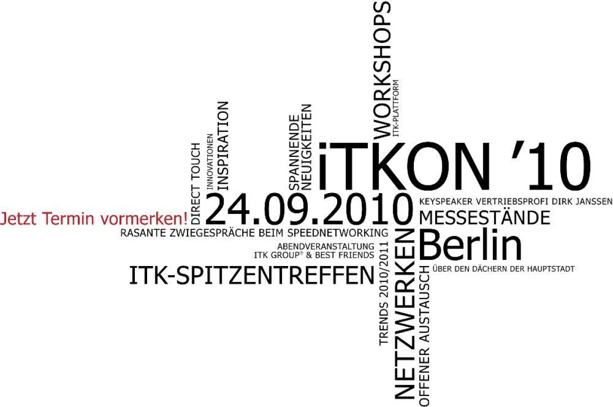 iTKON´10 Sichern Sie sich Ihre Teilnahme