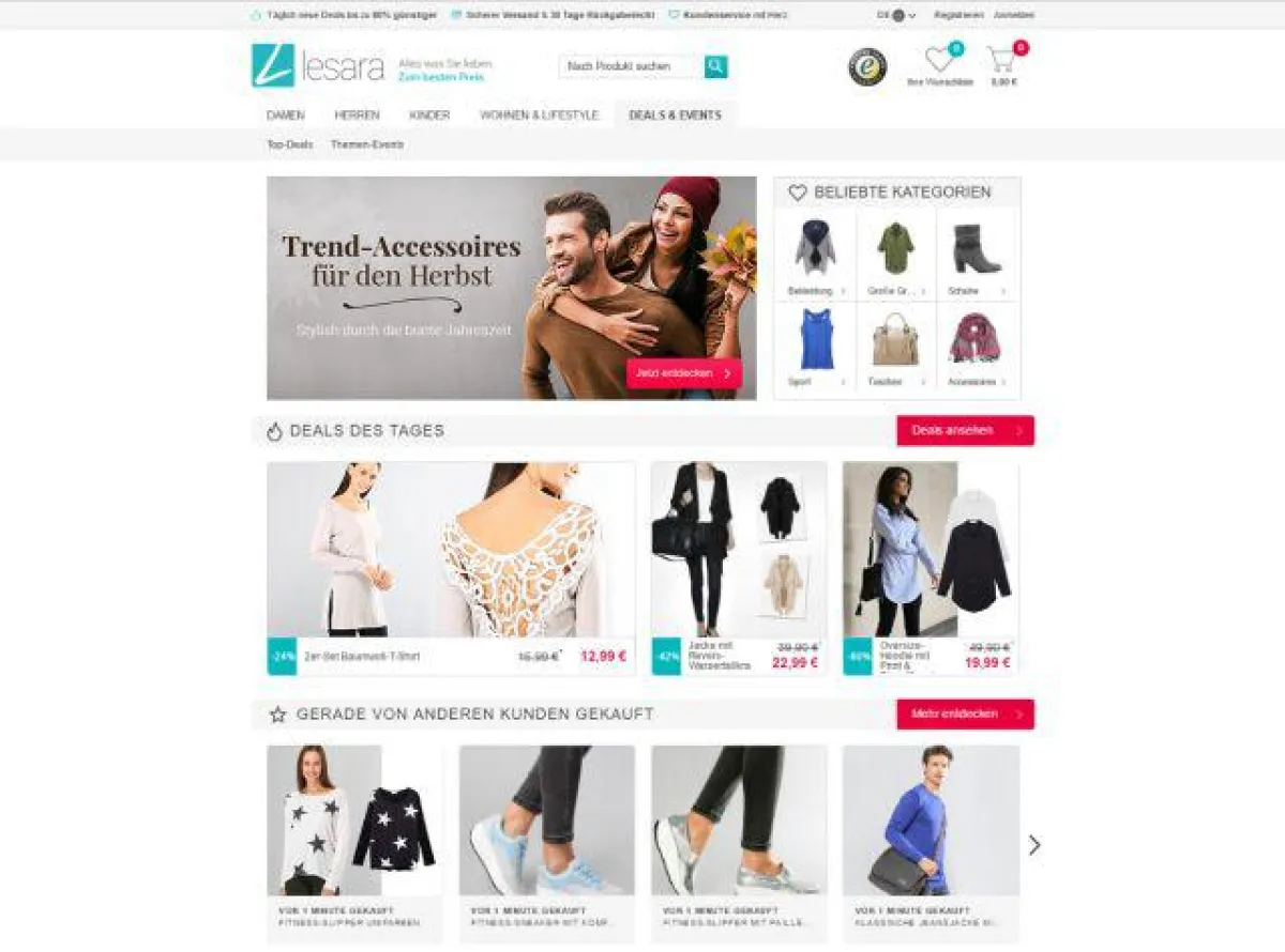 Lesara im neuen Look