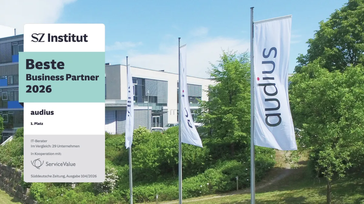 SZ Institut: audius ist Deutschlands bester IT-Berater (© audius SE)