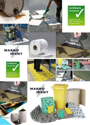 Bild: Hoch saugfähige Ölbindemittel - MPA und DHI zertifiziert