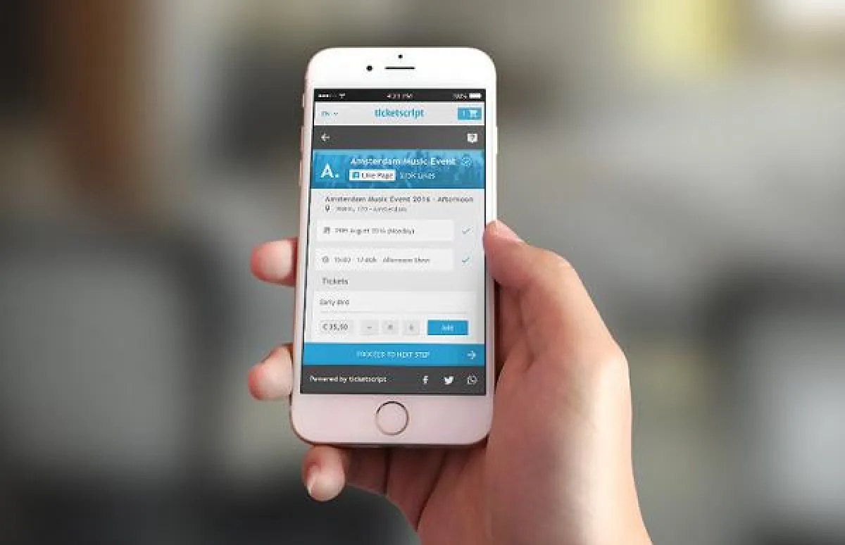 Der hyper-responsive Shop von ticketscript