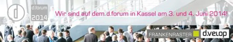 Bild: FRANKENRASTER als Experte im Dokumentenmanagement beim d.forum 2014