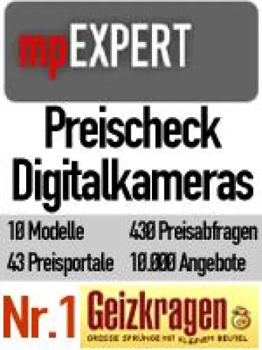 mpEXPERT ermittelt: Der Preisportalsieger bei Digitalkameras ist Geizkragen.de Bild: mpEXPERT ermittelt: Der Preisportalsieger bei Digitalkameras ist Geizkragen.de
