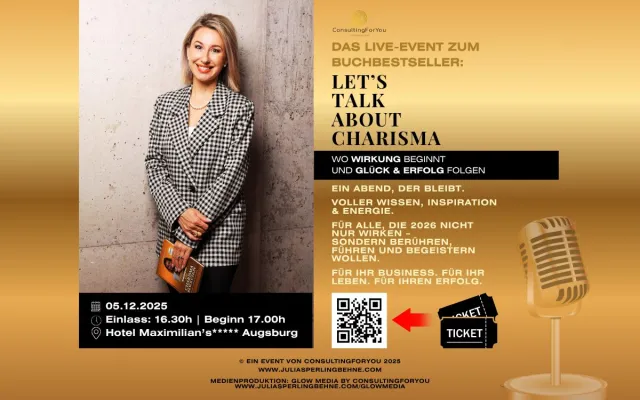 Bild: LET’S TALK ABOUT CHARISMA – Das Live-Event zum Buchbestseller 