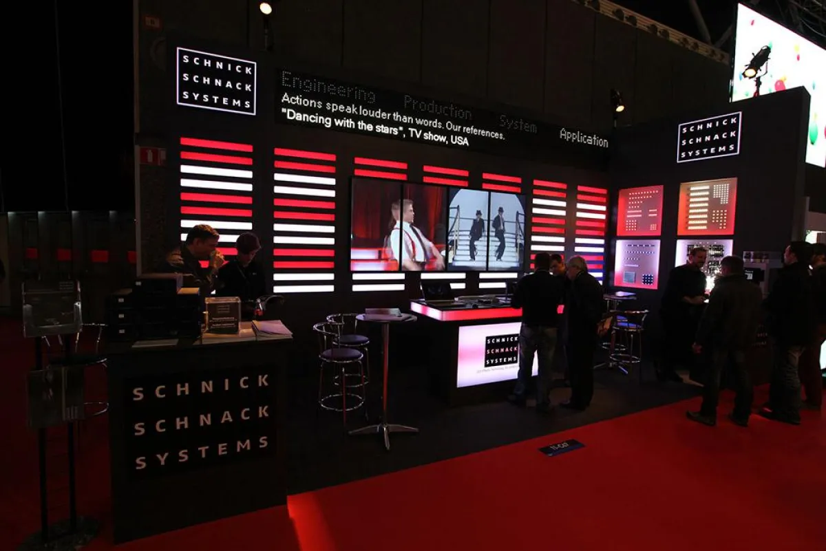 Messestand von Schnick-Schnack-Systems auf der ISE