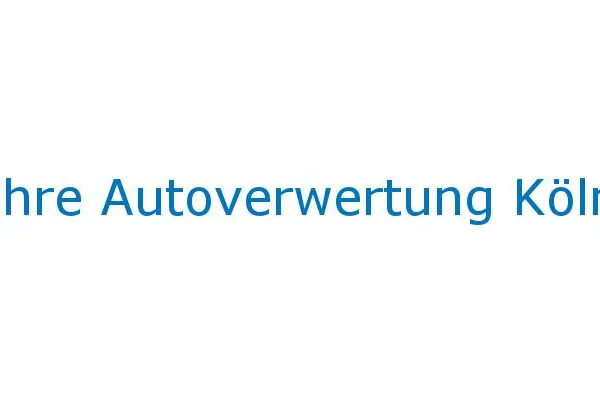 Bild: Wie es um den Markt der Autoverwertungen heute steht.