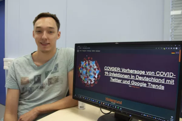 Bild: Student entwickelt Software für COVID-19 Vorhersage die keine Testdaten benötigt
