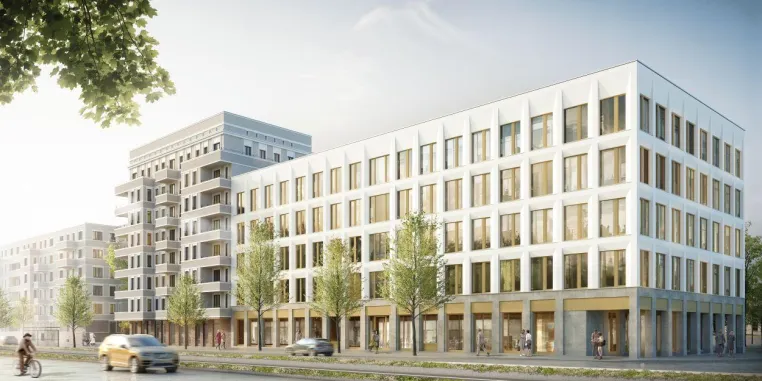 185 Wohnungen und spekulativer Büroneubau im Leipziger Quartier „Prager RiebECK“ durch AOC Immobilien AG Bild: 185 Wohnungen und spekulativer Büroneubau im Leipziger Quartier „Prager RiebECK“ durch AOC Immobilien AG