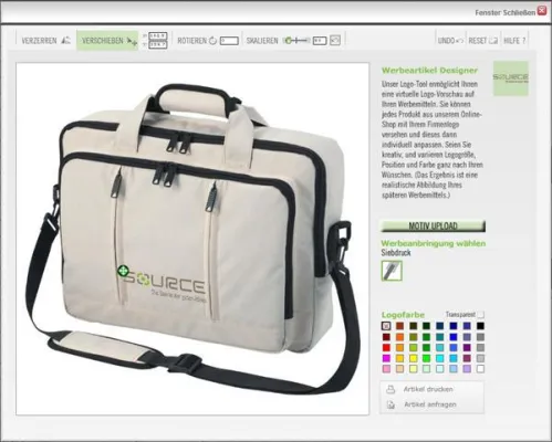 Bild: Klick für Klick zum selbst entworfenen Werbeartikel