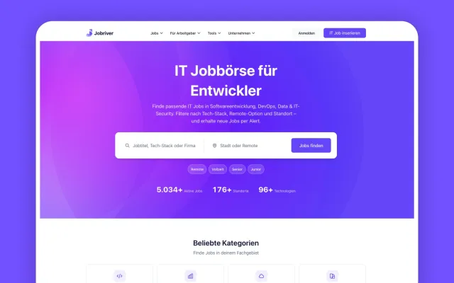 Bild: JOBRIVER stellt Plattform visuell neu auf: Weniger Interface, mehr Funktion