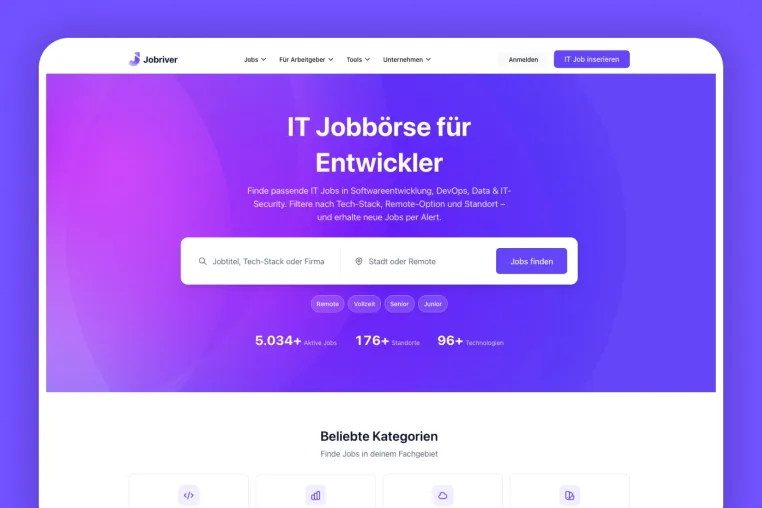 Bild: JOBRIVER stellt Plattform visuell neu auf: Weniger Interface, mehr Funktion