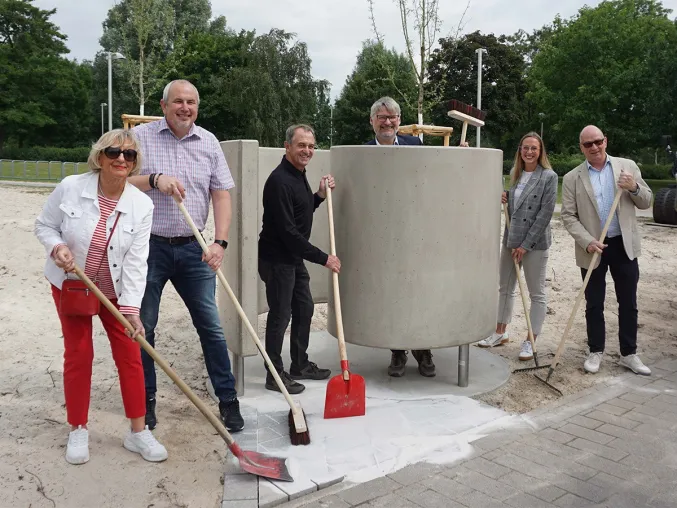 Bild: Umkleidekabinen für den Allerpark
