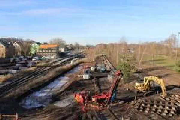 Bild: Weihnachtspause auf dem Gartenschaugelände